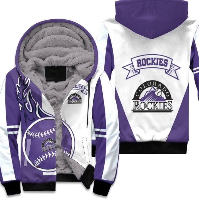 Colorado Rockies 3D Unisex Fleece Hoodie