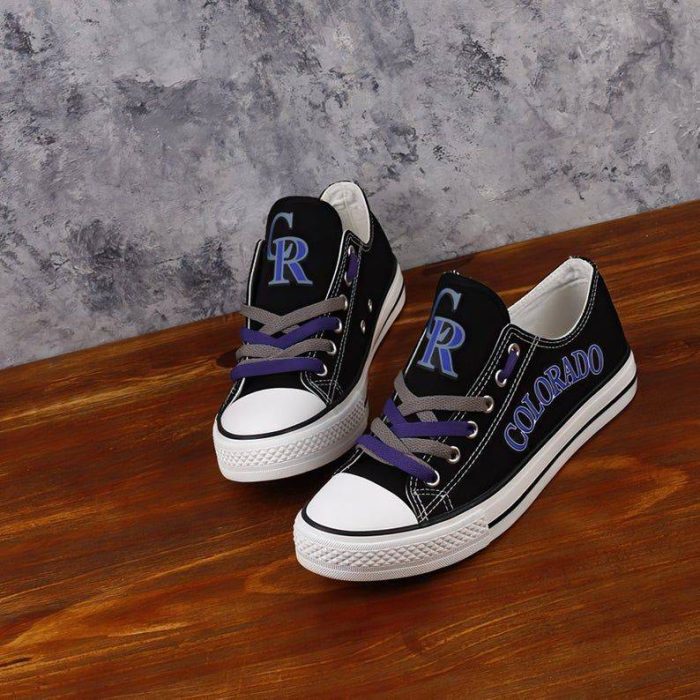 Colorado Rockies MLB Baseball 1 Gift For Fans Low Top Custom Canvas Shoes