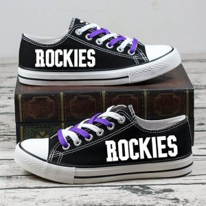Colorado Rockies MLB Baseball 2 Gift For Fans Low Top Custom Canvas Shoes