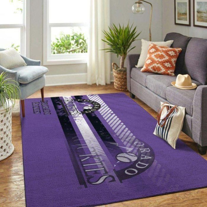 Colorado Rockies Mlb Baseball Area Rug