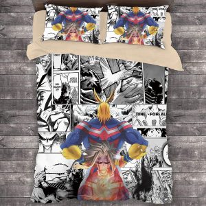 Comic My Hero Academia All Might #6 Duvet Cover Pillowcase Bedding Set Home Decor