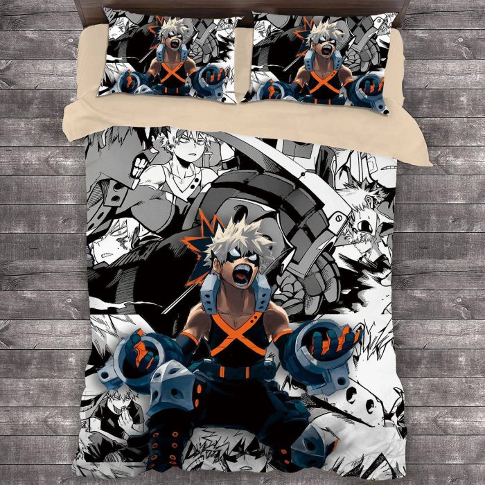 Comic My Hero Academia Bakugou Katsuki #2 Duvet Cover Pillowcase Bedding Set Home Decor