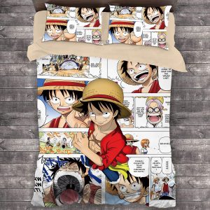 Comic One Piece #1 Duvet Cover Pillowcase Bedding Set Home Decor