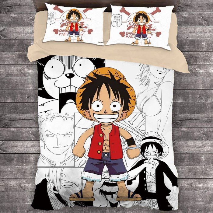Comic One Piece #4 Duvet Cover Pillowcase Bedding Set Home Decor