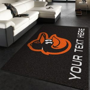 Customizable Baltimore Orioles Personalized Accent Rug Area Rug Kitchen Rug Family