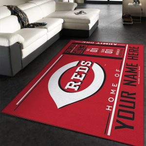 Customizable Cincinnati Reds Wincraft Personalized Area Rug Living Room Rug Us Decor