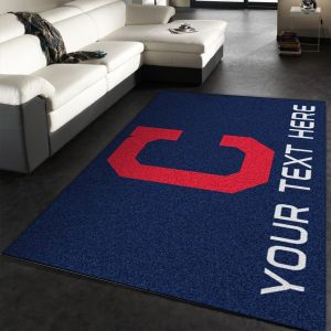 Customizable Cleveland Indians Personalized Accent Rug Area Rug Carpet Living Room Rug