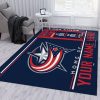 Customizable Columbus Blue Jackets Wincraft Personalized Nhl Area Rug Bedroom Rug Floor Decor