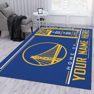 Customizable Golden State Warriors Wincraft Personalized Nba Rug Bedroom Rug Us Decor