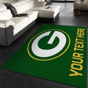 Customizable Green Bay Packers Personalized Accent Rug Nfl Area Rug Living Room And Bedroom Rug Home Decor Floor Decor