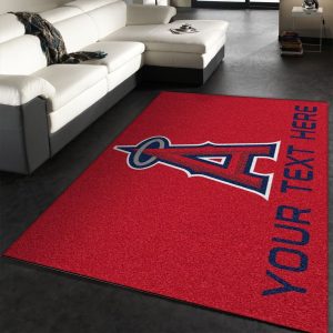 Customizable Los Angeles Angels Personalized Accent Rug Area Rug For Christmas Bedroom Us Decor