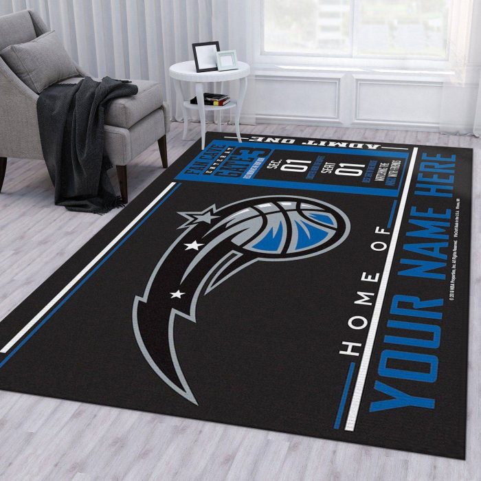 Customizable Orlando Magic Wincraft Personalized Nba Rug Bedroom Rug