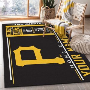 Customizable Pittsburgh Pirates Wincraft Personalized Area Rug Carpet Kitchen Rug Us Decor
