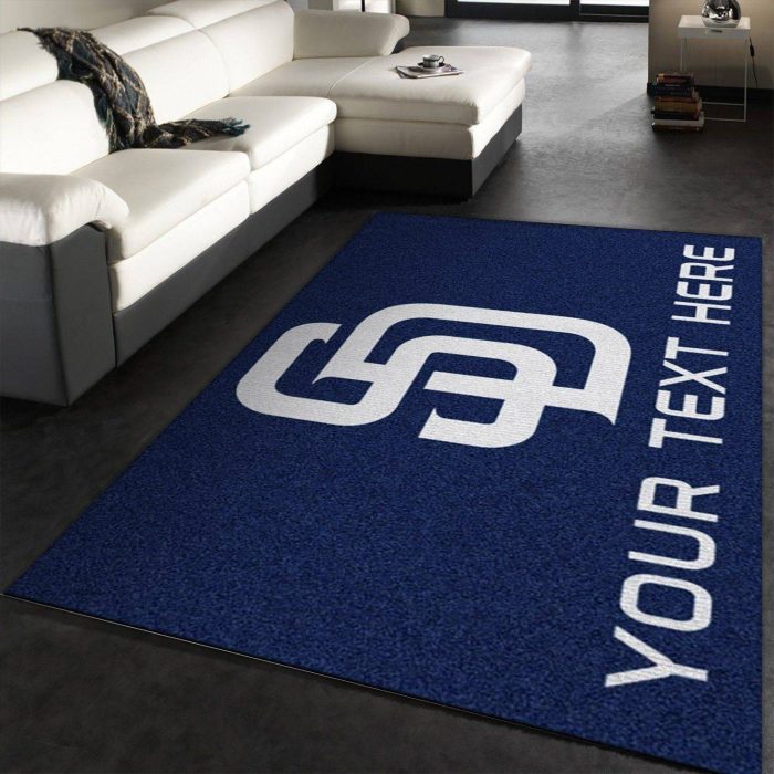 Customizable San Diego Padres Personalized Accent Rug Area Rug Carpet Living Room And Bedroom Rug Us Decor