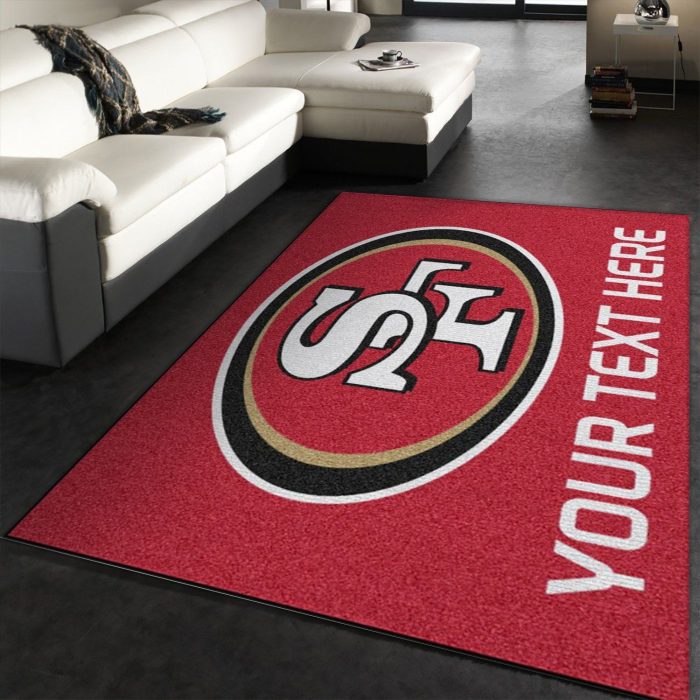 Customizable San Francisco 49Ers Personalized Accent Rug Nfl Area Rug Carpet Kitchen Rug