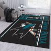 Customizable San Jose Sharks Wincraft Personalized Nhl Area Rug For Christmas Bedroom Rug Floor Decor