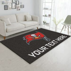 Customizable Tampa Bay Buccaneers Personalized Accent Rug Nfl Area Rug Carpet Living Room And Bedroom Rug Family
