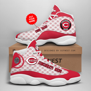 Customized Name Cincinnati Reds Jordan 13 Personalized Shoes