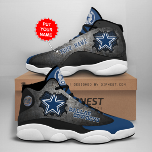 Customized Name Dallas Cowboys Jordan 13 Personalized Shoes