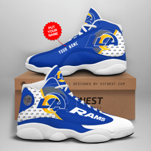 Customized Name Los Angeles Rams Jordan 13 Personalized Shoes