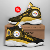 Customized Name Pittsburgh Steelers Jordan 13 Personalized Shoes