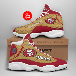 Customized Name San Francisco 49Ers Jordan 13 Personalized Shoes