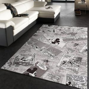 Cute Mickey Mouse Area Rug Carpet Living Room Rugs Floor Decor