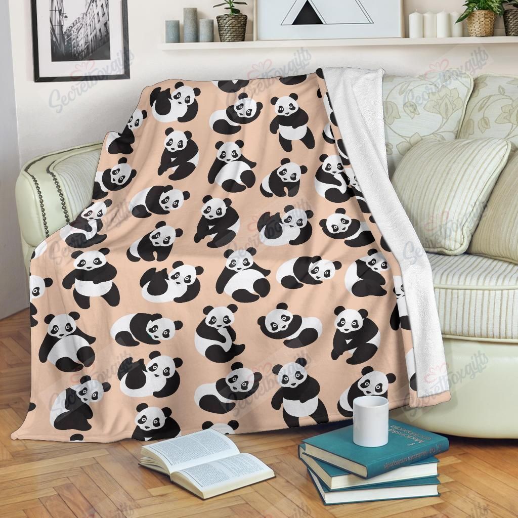 Cute Panda Bear Pattern Sherpa Fleece Blanket – Choose Life. Choose Style