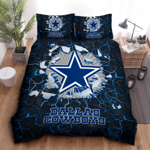 Dallas Cowboys Duvet Cover Pillowcase Bedding Set