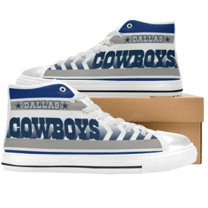 Dallas Cowboys NFL Football 11 Custom Canvas High Top Shoes