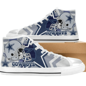 Dallas Cowboys NFL Football 18 Custom Canvas High Top Shoes