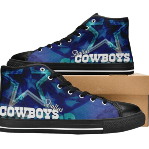 Dallas Cowboys NFL Football 22 Custom Canvas High Top Shoes