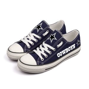 Dallas Cowboys NFL Football 3 Gift For Fans Low Top Custom Canvas Shoes