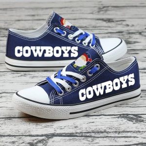 Dallas Cowboys NFL Football Christmas 1 Gift For Fans Low Top Custom Canvas Shoes