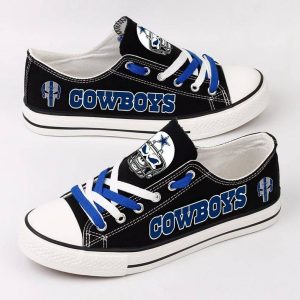Dallas Cowboys NFL Football Gift For Fans Low Top Custom Canvas Shoes