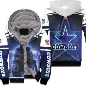 Dallas Cowboys Prescott 4 Cooper 19 Elliott 21 3D Unisex Fleece Hoodie