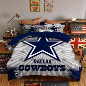 Dallas Cowboys Star Logo Bedding Set - 1 Duvet Cover & 2 Pillow Case