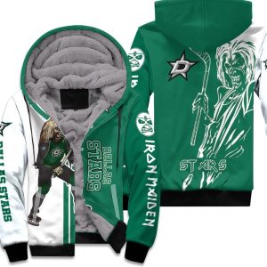 Dallas Stars And Zombie For Fans Unisex Fleece Hoodie