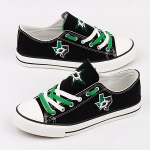 Dallas Stars NHL Hockey 2 Gift For Fans Low Top Custom Canvas Shoes