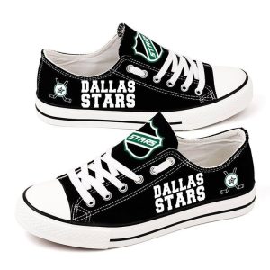 Dallas Stars NHL Hockey Gift For Fans Low Top Custom Canvas Shoes