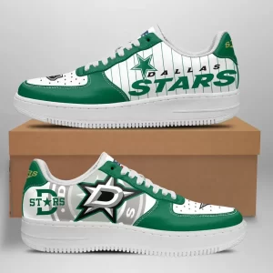 Dallas Stars Nike Air Force Shoes Unique Football Custom Sneakers