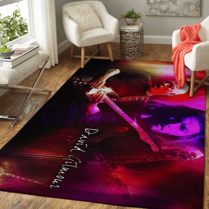 David Gilmour Pink Floyd Band Art 2 Area Rug Living Room And Bed Room Rug