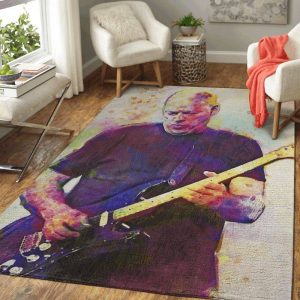 David Gilmour Pink Floyd Band Music Art Area Rug Living Room And Bed Room Rug