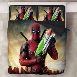 Deadpool X-Men #11 Duvet Cover Pillowcase Bedding Set Home Decor