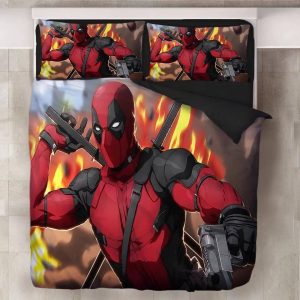 Deadpool X-Men #3 Duvet Cover Pillowcase Bedding Set Home Decor