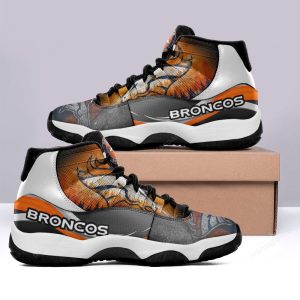 Denver Broncos Air Jordan 11 Sneakers - High Top Basketball Shoes For Fan