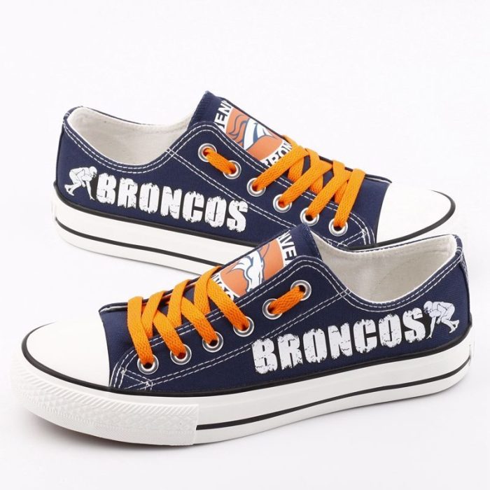 Denver Broncos NFL Football 4 Gift For Fans Low Top Custom Canvas Shoes