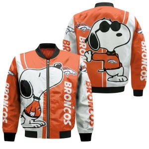 Denver Broncos Snoopy Lover 3D Printed Bomber Jacket