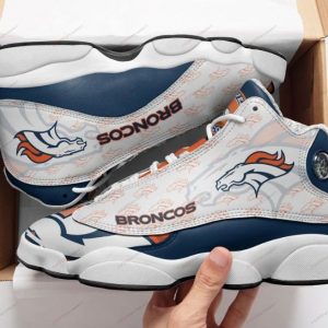 Denver Broncos Team Air Jordan 13 Custom Sneakers