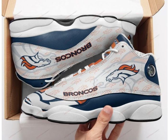 Denver Broncos Team Air Jordan 13 Custom Sneakers